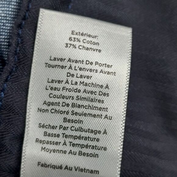 Talbots Plus Denim Utility Jacket 2X Women’s Cotton Hemp Long Sleeve - Picture 9 of 11